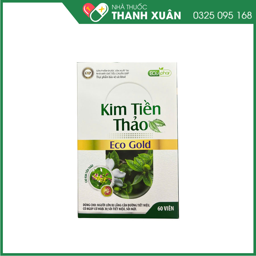 Kim Tiền Thảo Eco Gold - Hỗ trợ lợi tiểu, giảm nguy cơ sỏi tiết niệu, sỏi mật